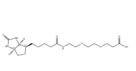 Biotin-PEG2-COOH，生物素-二聚乙二醇-羧基，CAS:1365655-89-5